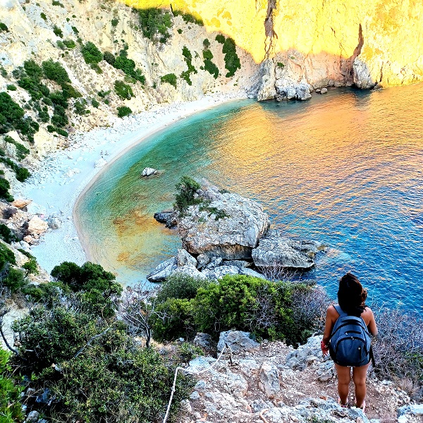 Hiking Down to the Best Beach in Corfu, Giali!